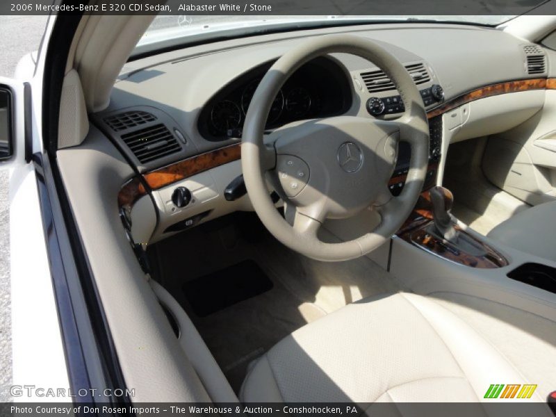 Alabaster White / Stone 2006 Mercedes-Benz E 320 CDI Sedan