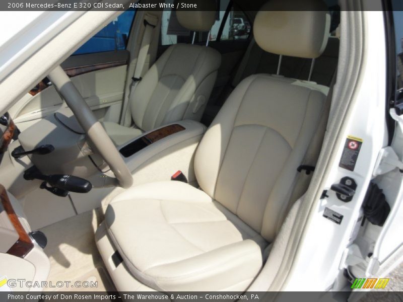 Alabaster White / Stone 2006 Mercedes-Benz E 320 CDI Sedan