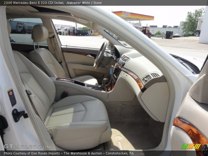 Alabaster White / Stone 2006 Mercedes-Benz E 320 CDI Sedan