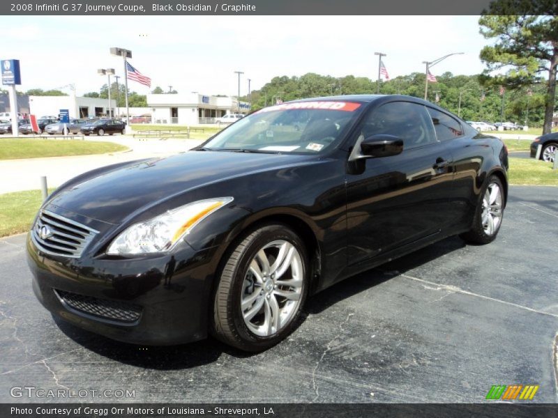 Black Obsidian / Graphite 2008 Infiniti G 37 Journey Coupe