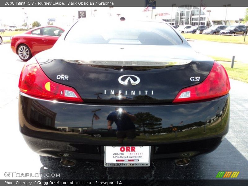 Black Obsidian / Graphite 2008 Infiniti G 37 Journey Coupe