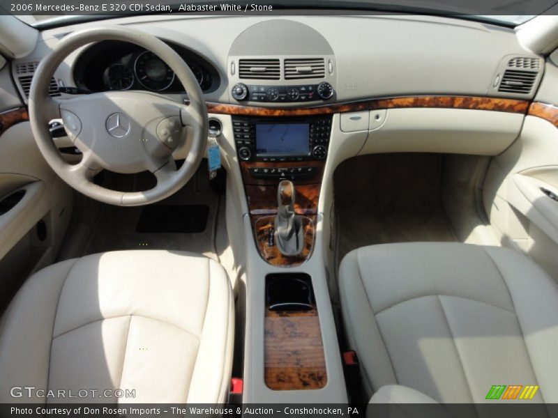 Alabaster White / Stone 2006 Mercedes-Benz E 320 CDI Sedan