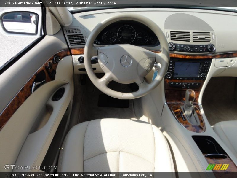 Alabaster White / Stone 2006 Mercedes-Benz E 320 CDI Sedan