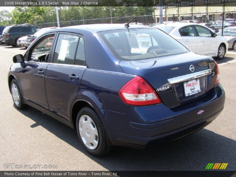 Blue Onyx / Charcoal 2008 Nissan Versa 1.8 S Sedan