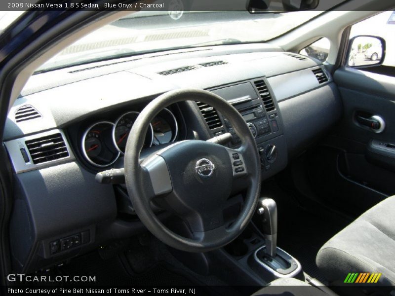 Blue Onyx / Charcoal 2008 Nissan Versa 1.8 S Sedan
