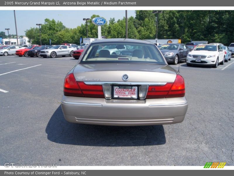 Arizona Beige Metallic / Medium Parchment 2005 Mercury Grand Marquis LS