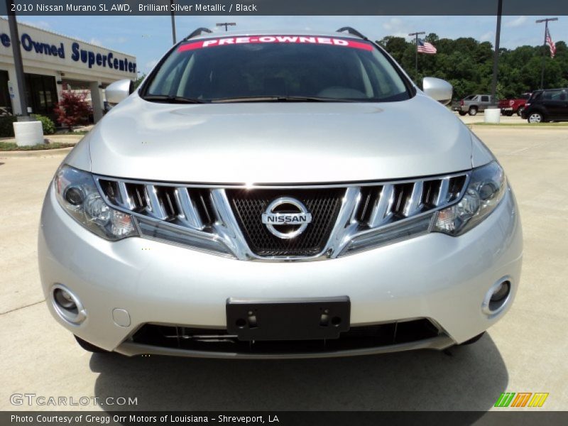 Brilliant Silver Metallic / Black 2010 Nissan Murano SL AWD