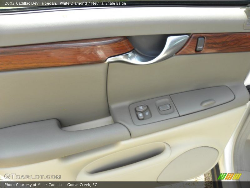 White Diamond / Neutral Shale Beige 2003 Cadillac DeVille Sedan