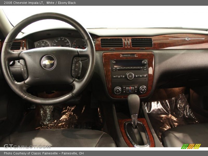 White / Ebony Black 2008 Chevrolet Impala LT