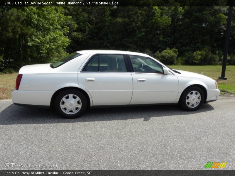 White Diamond / Neutral Shale Beige 2003 Cadillac DeVille Sedan