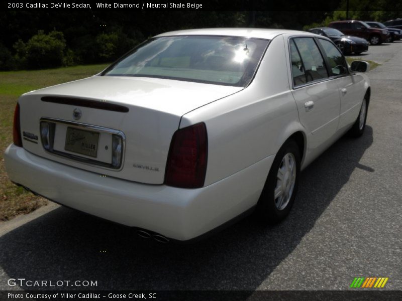 White Diamond / Neutral Shale Beige 2003 Cadillac DeVille Sedan