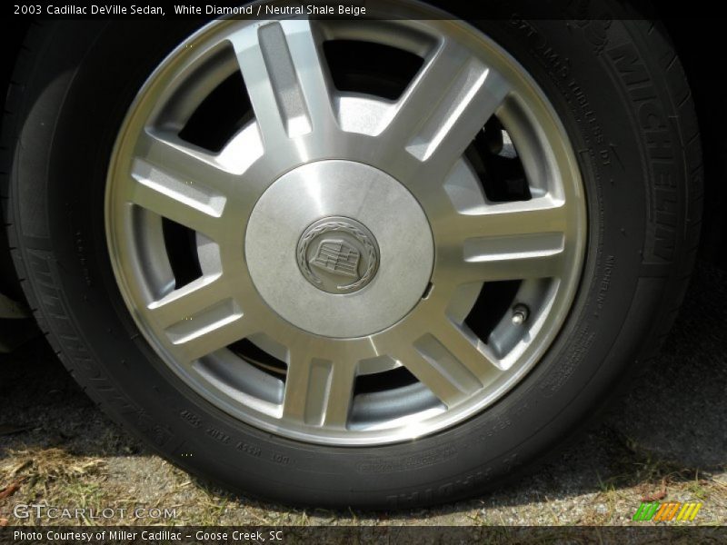 White Diamond / Neutral Shale Beige 2003 Cadillac DeVille Sedan