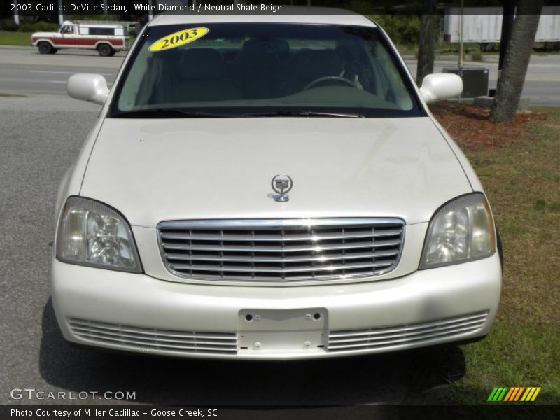 White Diamond / Neutral Shale Beige 2003 Cadillac DeVille Sedan