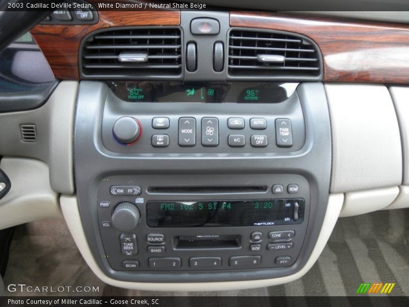 White Diamond / Neutral Shale Beige 2003 Cadillac DeVille Sedan