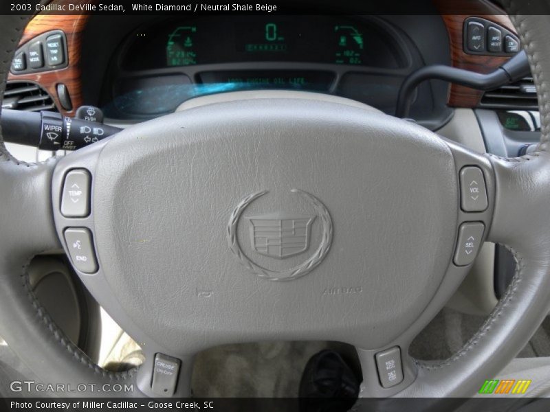 White Diamond / Neutral Shale Beige 2003 Cadillac DeVille Sedan