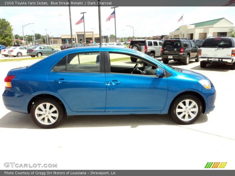 Blue Streak Metallic / Dark Charcoal 2009 Toyota Yaris Sedan