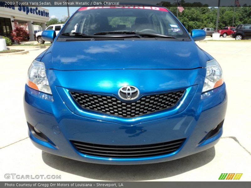 Blue Streak Metallic / Dark Charcoal 2009 Toyota Yaris Sedan