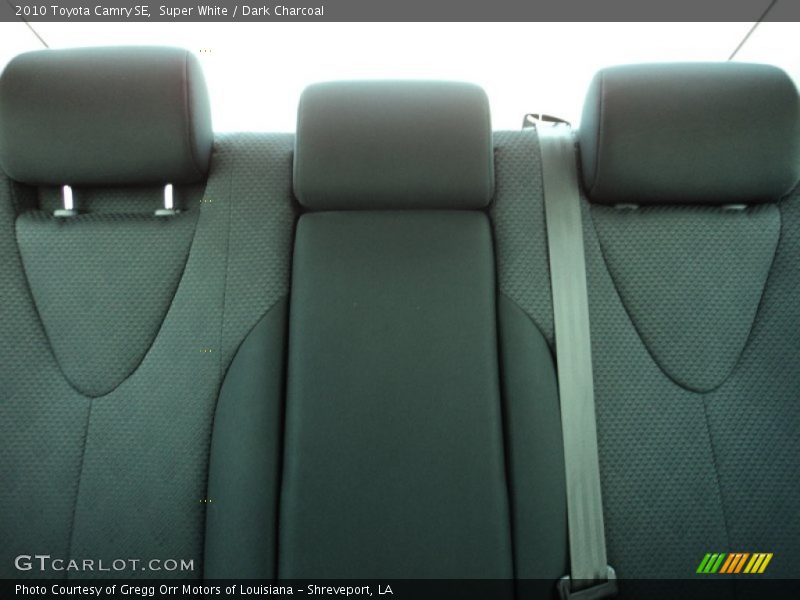 Super White / Dark Charcoal 2010 Toyota Camry SE