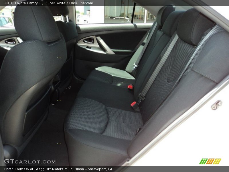 Super White / Dark Charcoal 2010 Toyota Camry SE