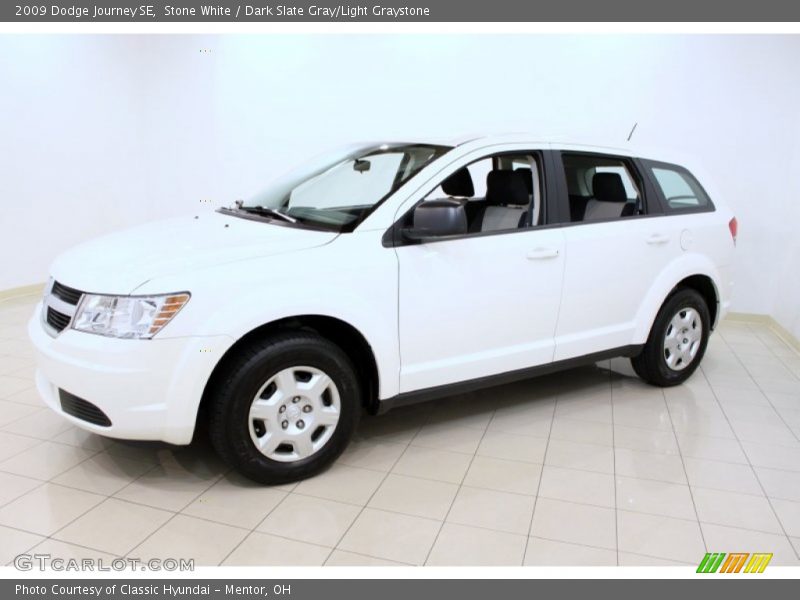 Stone White / Dark Slate Gray/Light Graystone 2009 Dodge Journey SE