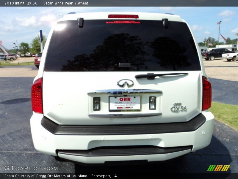 Tuscan White Pearl / Wheat 2010 Infiniti QX 56
