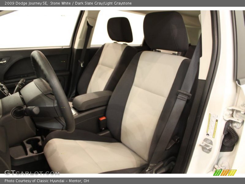 Stone White / Dark Slate Gray/Light Graystone 2009 Dodge Journey SE