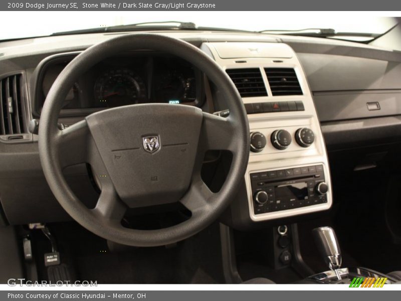 Stone White / Dark Slate Gray/Light Graystone 2009 Dodge Journey SE