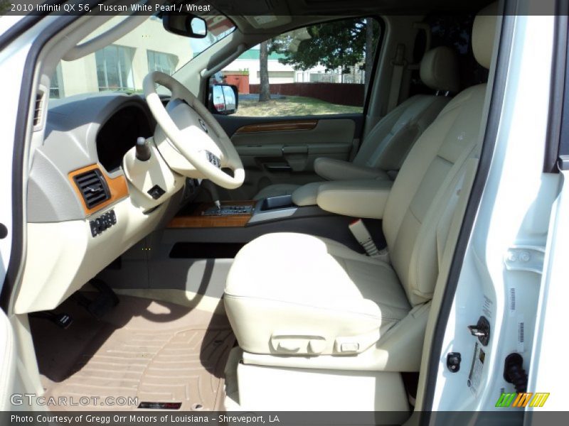 Tuscan White Pearl / Wheat 2010 Infiniti QX 56