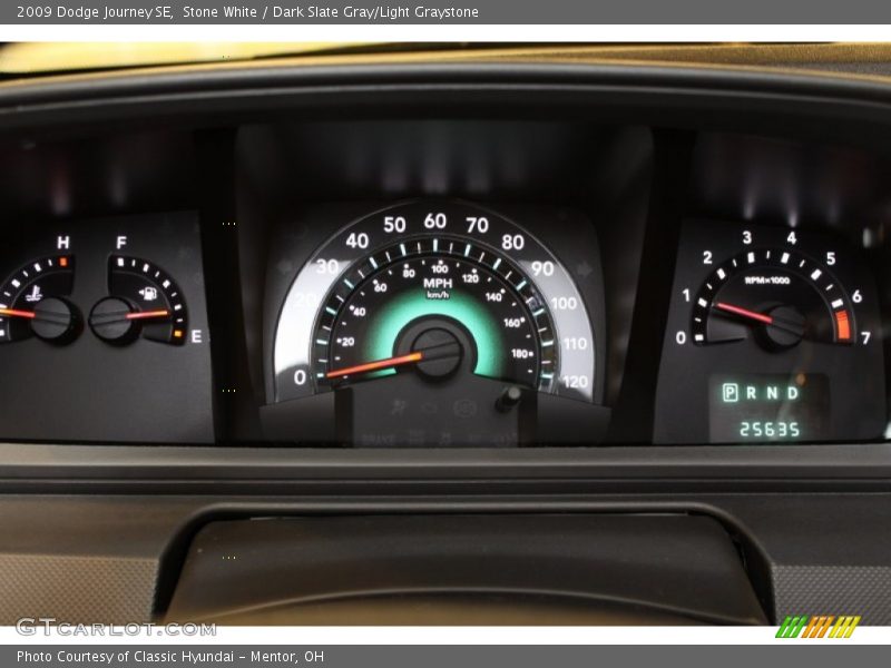 Stone White / Dark Slate Gray/Light Graystone 2009 Dodge Journey SE