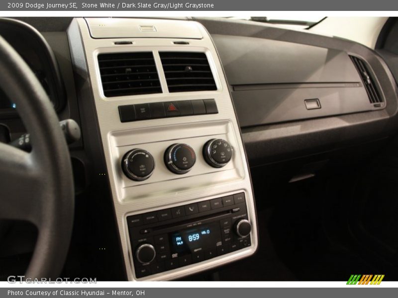 Stone White / Dark Slate Gray/Light Graystone 2009 Dodge Journey SE