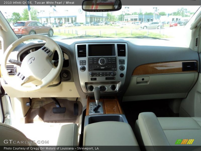 Tuscan White Pearl / Wheat 2010 Infiniti QX 56