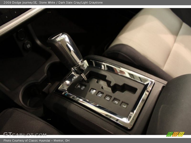 Stone White / Dark Slate Gray/Light Graystone 2009 Dodge Journey SE