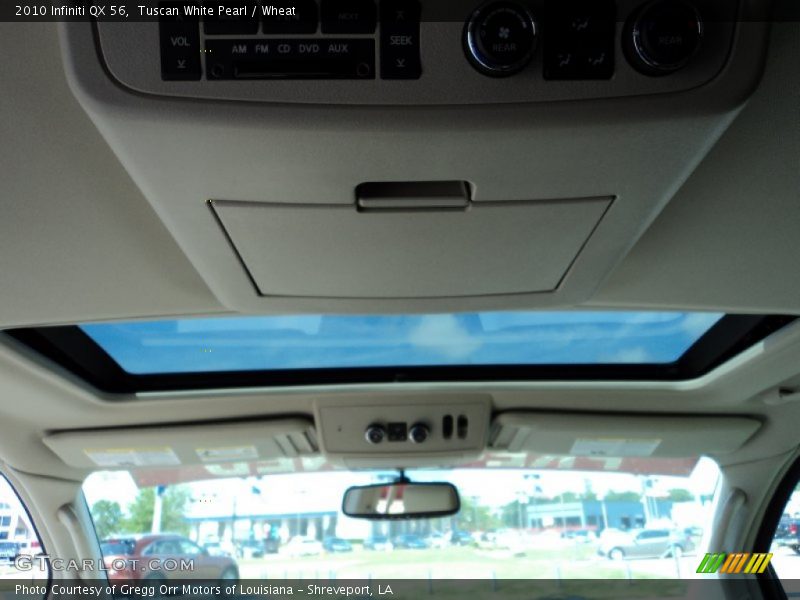 Tuscan White Pearl / Wheat 2010 Infiniti QX 56