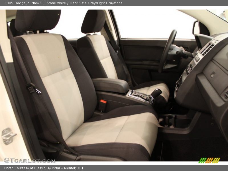 Stone White / Dark Slate Gray/Light Graystone 2009 Dodge Journey SE