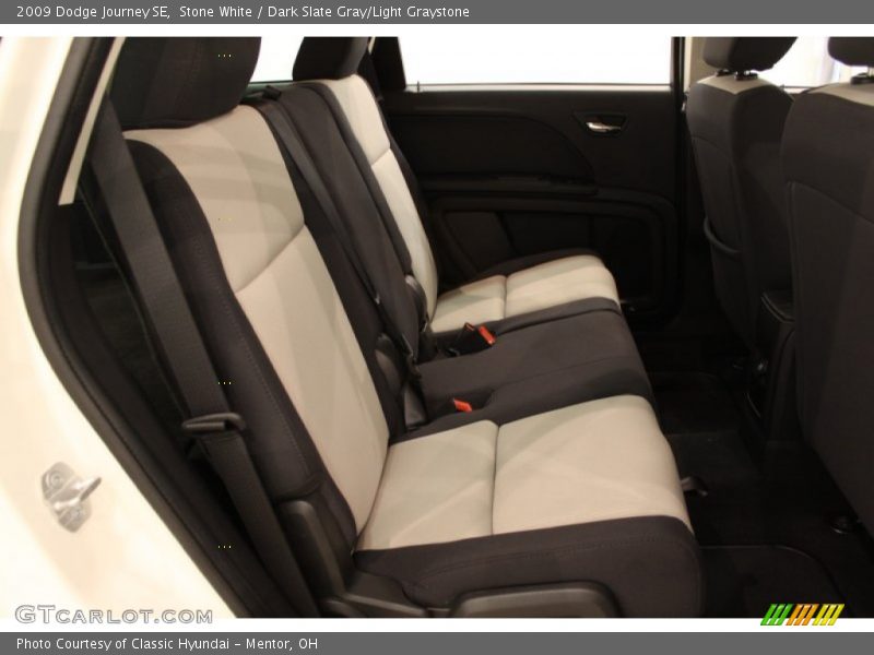 Stone White / Dark Slate Gray/Light Graystone 2009 Dodge Journey SE