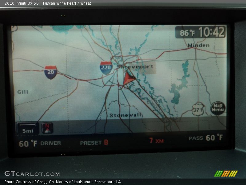 Tuscan White Pearl / Wheat 2010 Infiniti QX 56