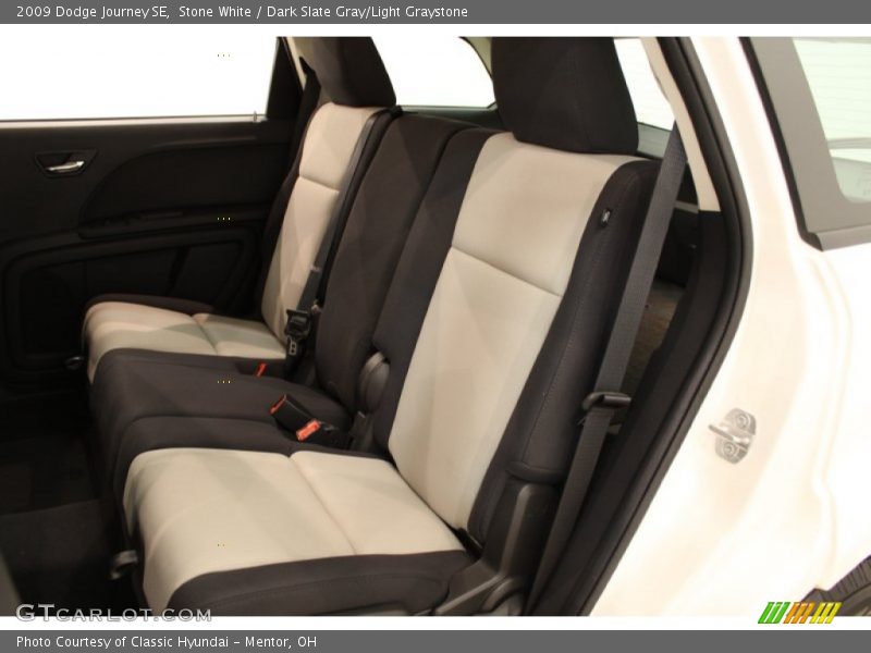 Stone White / Dark Slate Gray/Light Graystone 2009 Dodge Journey SE