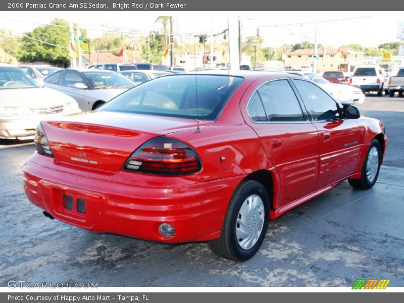 Bright Red / Dark Pewter 2000 Pontiac Grand Am SE Sedan