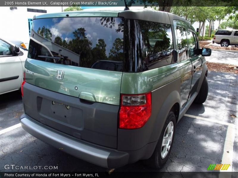 Galapagos Green Metallic / Black/Gray 2005 Honda Element LX