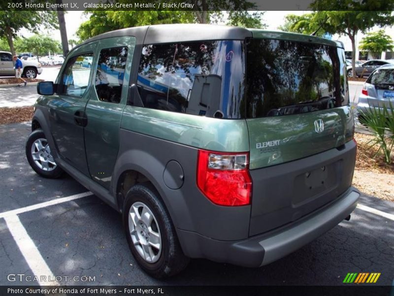 Galapagos Green Metallic / Black/Gray 2005 Honda Element LX