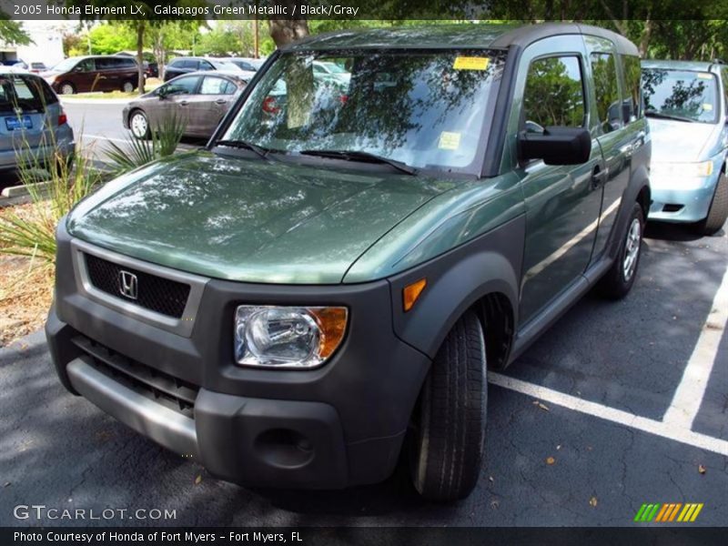 Galapagos Green Metallic / Black/Gray 2005 Honda Element LX
