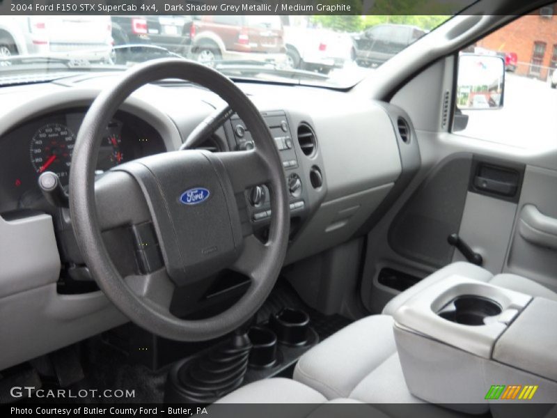 Dark Shadow Grey Metallic / Medium Graphite 2004 Ford F150 STX SuperCab 4x4