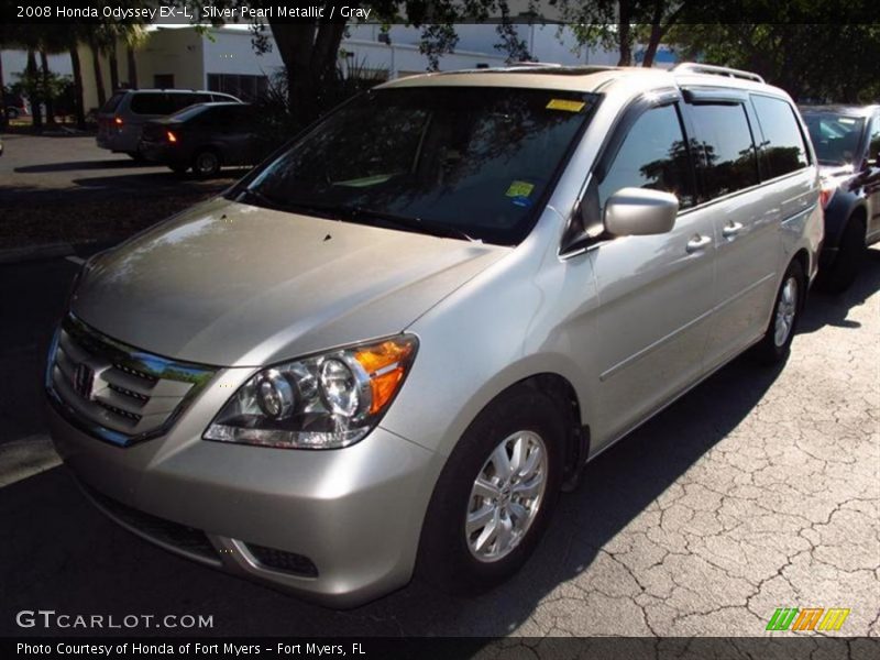 Silver Pearl Metallic / Gray 2008 Honda Odyssey EX-L