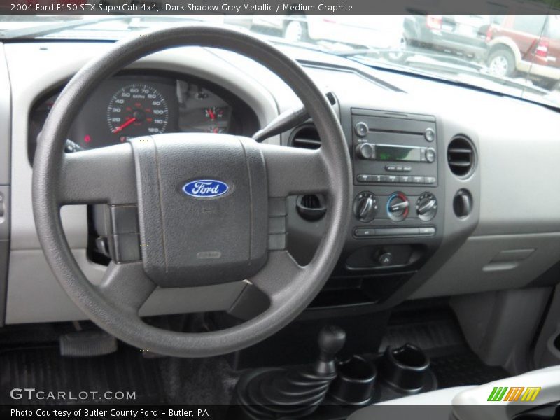Dark Shadow Grey Metallic / Medium Graphite 2004 Ford F150 STX SuperCab 4x4
