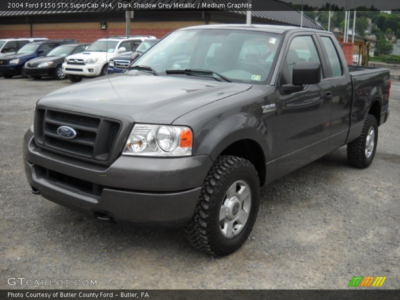 Dark Shadow Grey Metallic / Medium Graphite 2004 Ford F150 STX SuperCab 4x4