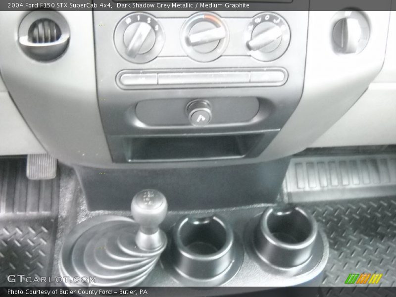 Dark Shadow Grey Metallic / Medium Graphite 2004 Ford F150 STX SuperCab 4x4