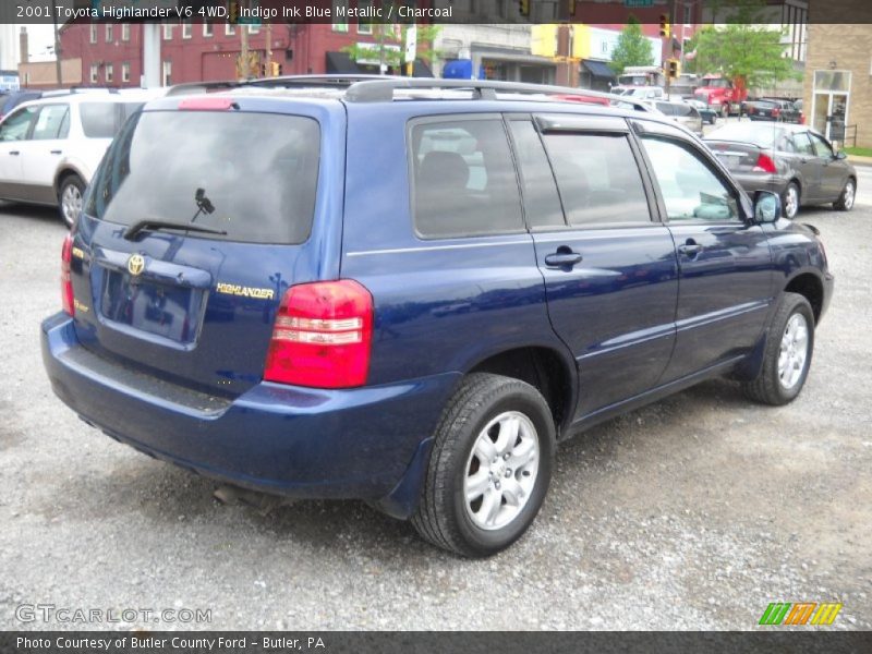 Indigo Ink Blue Metallic / Charcoal 2001 Toyota Highlander V6 4WD