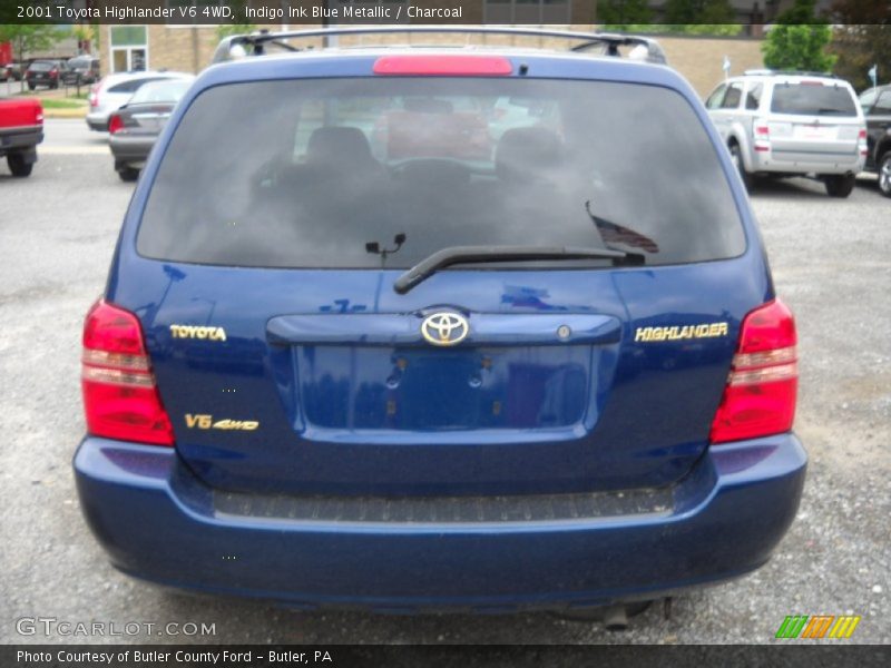 Indigo Ink Blue Metallic / Charcoal 2001 Toyota Highlander V6 4WD