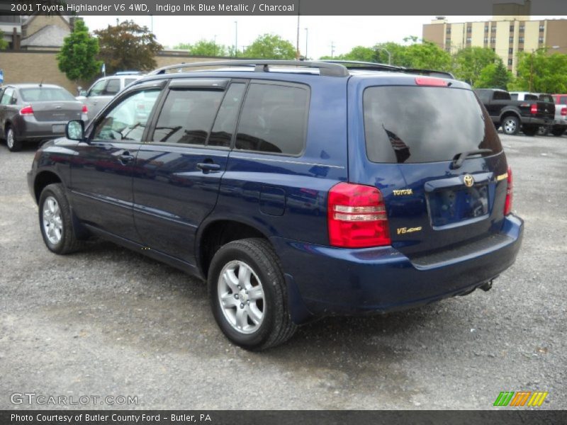 Indigo Ink Blue Metallic / Charcoal 2001 Toyota Highlander V6 4WD