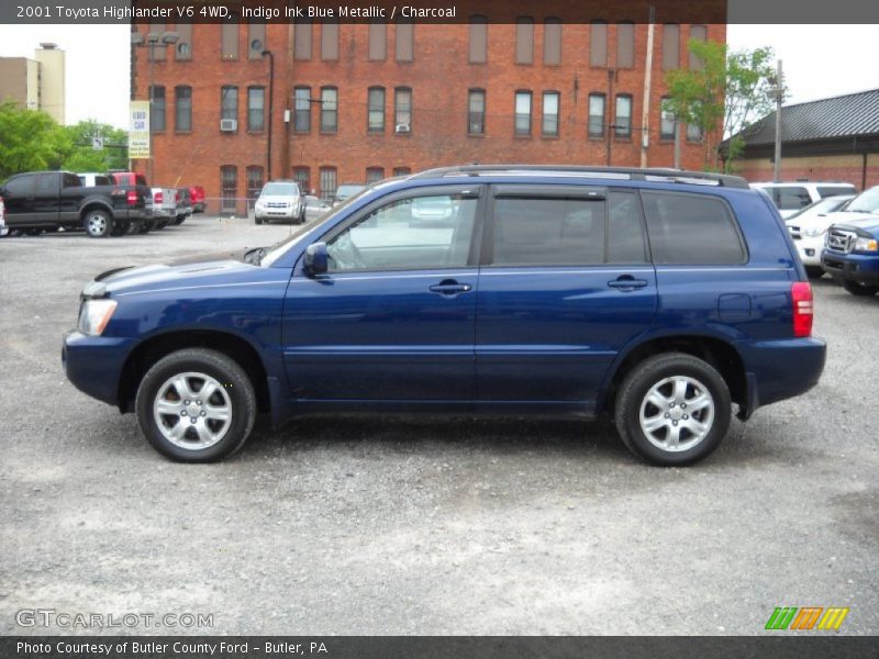 Indigo Ink Blue Metallic / Charcoal 2001 Toyota Highlander V6 4WD